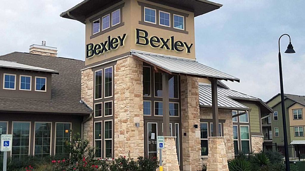 Bexley Apartments Lakeline Texas Custom Signs