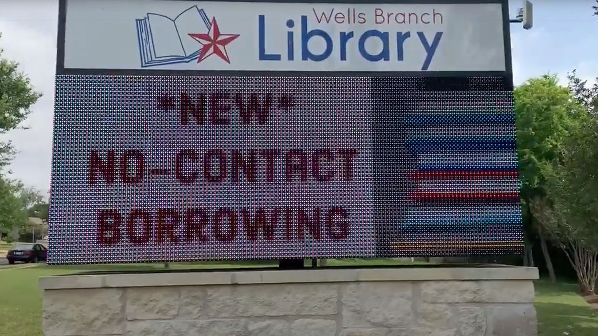 Emc Sign Wells Branch Library