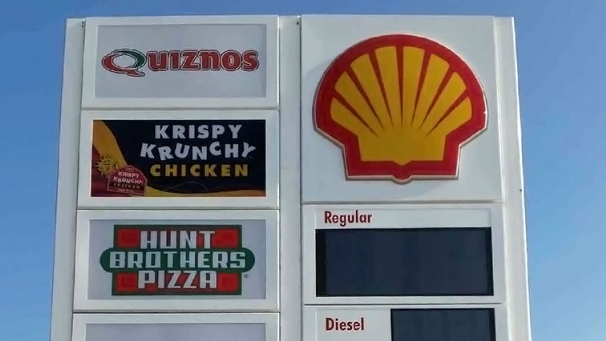 Shell Sign Installed By Texas Custom Signs