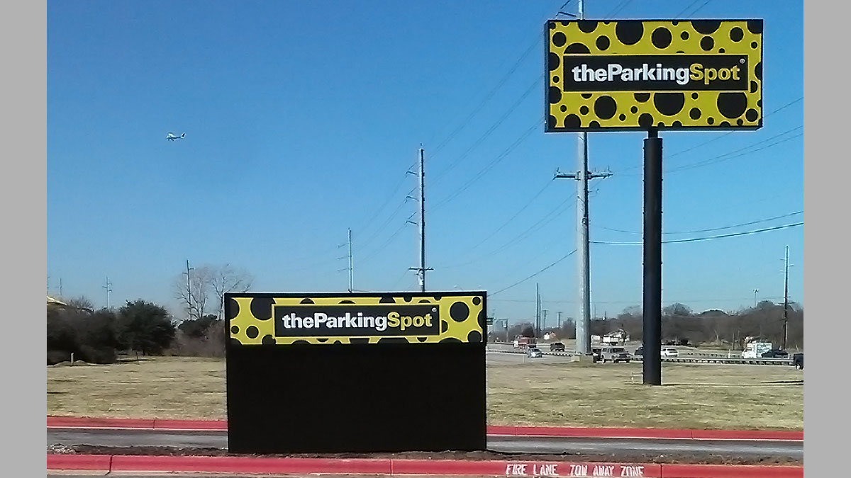 The Parking Spot Signs Built And Installed By Texas Custom Signs
