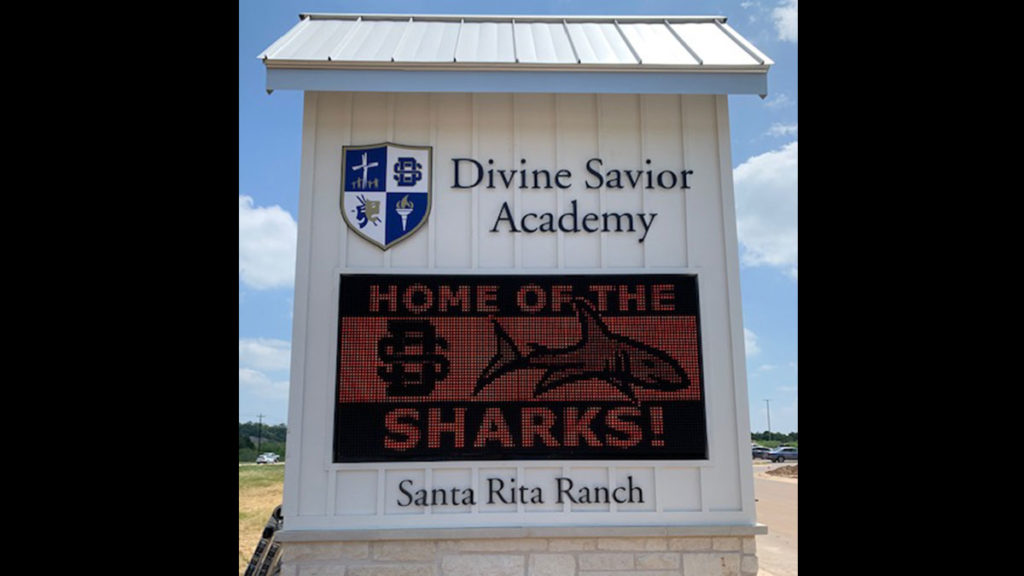Divine Savior Academy Texas Custom Signs