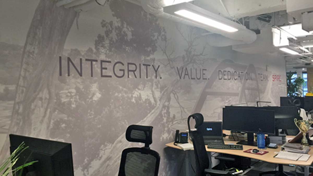 Digitally Printed Wallpaper for Business or Home from Texas Custom Signs