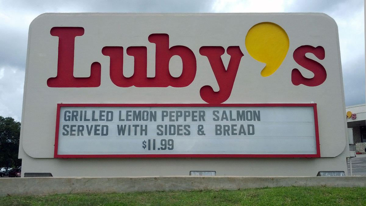 Luby'S Sign Repainted By Texas Custom Signs