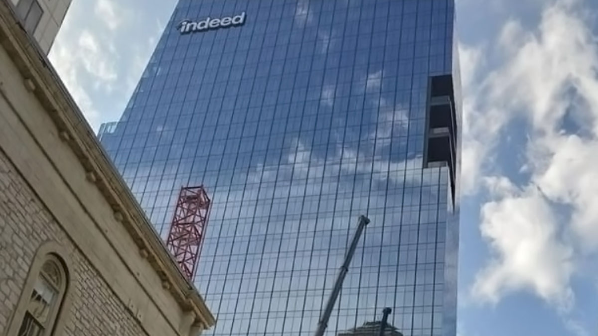 Indeed Building Sign Installation In Austin, Texas