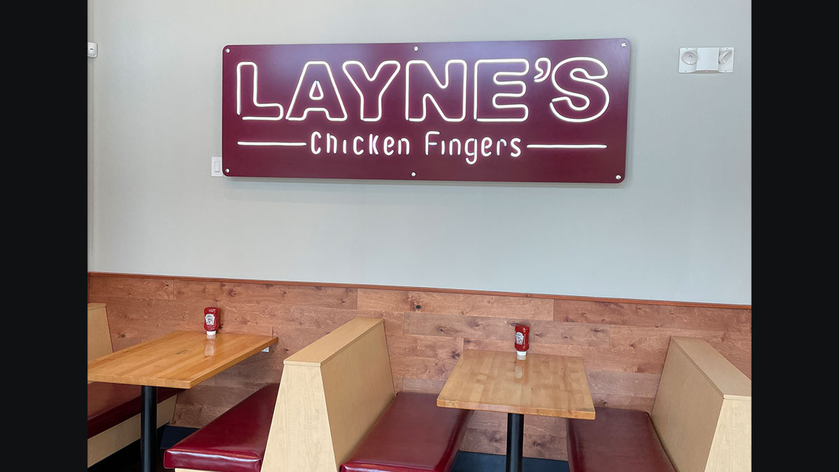 Flex Led Tubing Sign For Layne'S Chicken In Katy, Tx